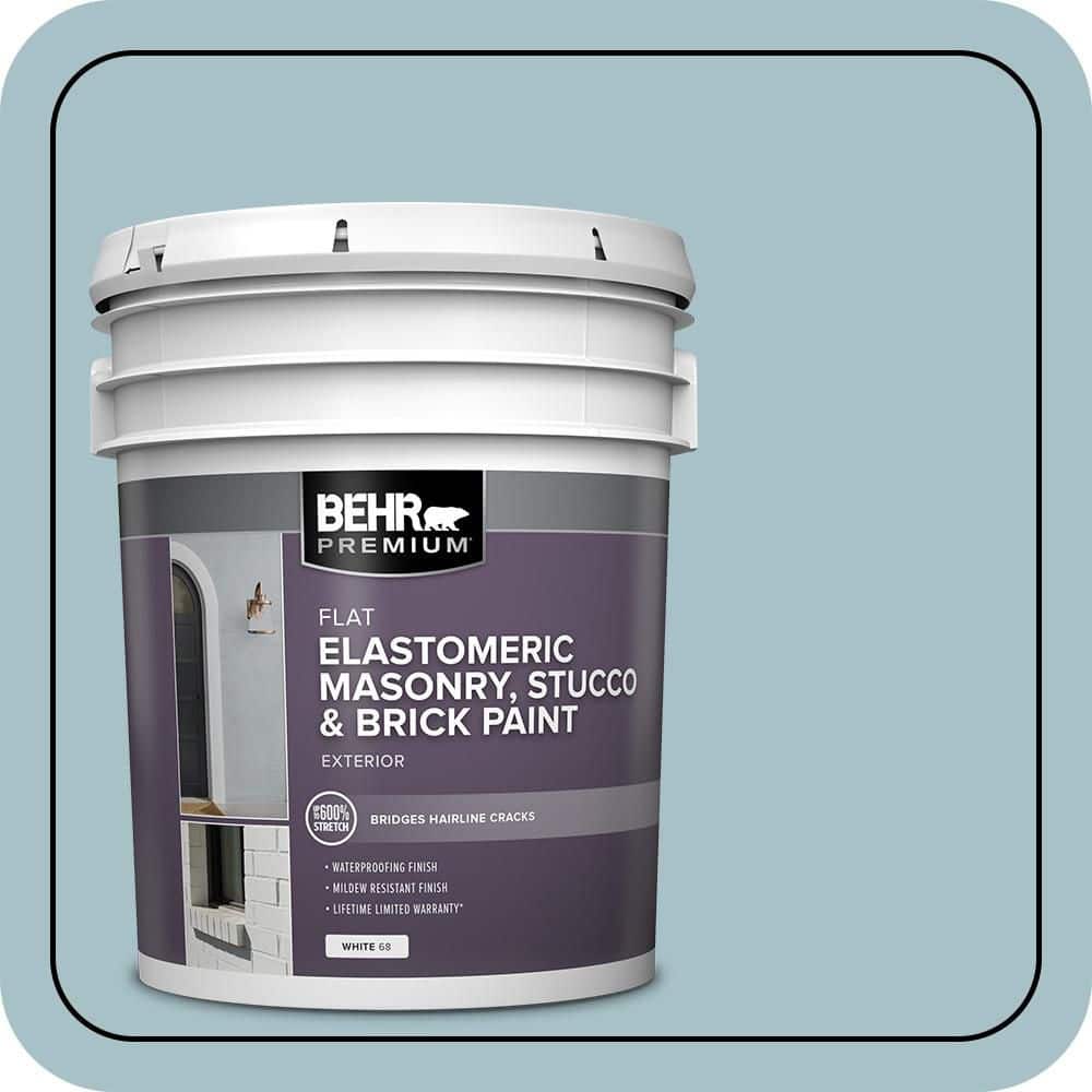 BEHR PREMIUM 5 gal. #MS-71 Pacific Blue Elastomeric Masonry, Stucco and Brick Exterior Paint (1)