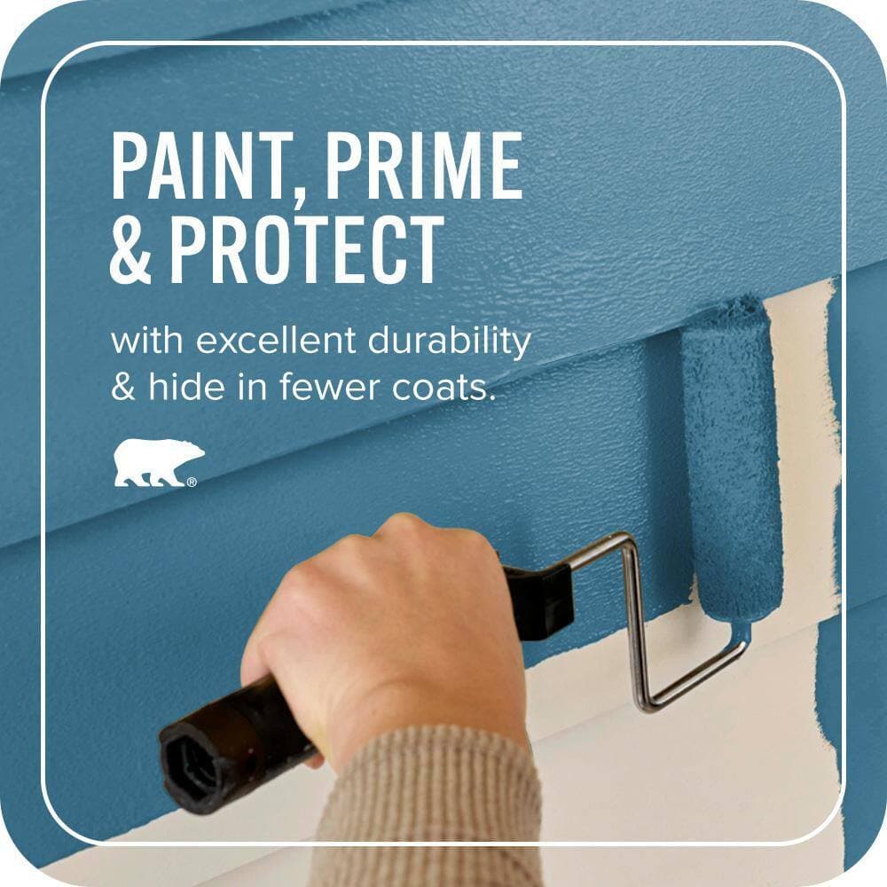 BEHR ULTRA 1 gal. #M490-6 Living Stream Satin Enamel Exterior Paint & Primer (3)