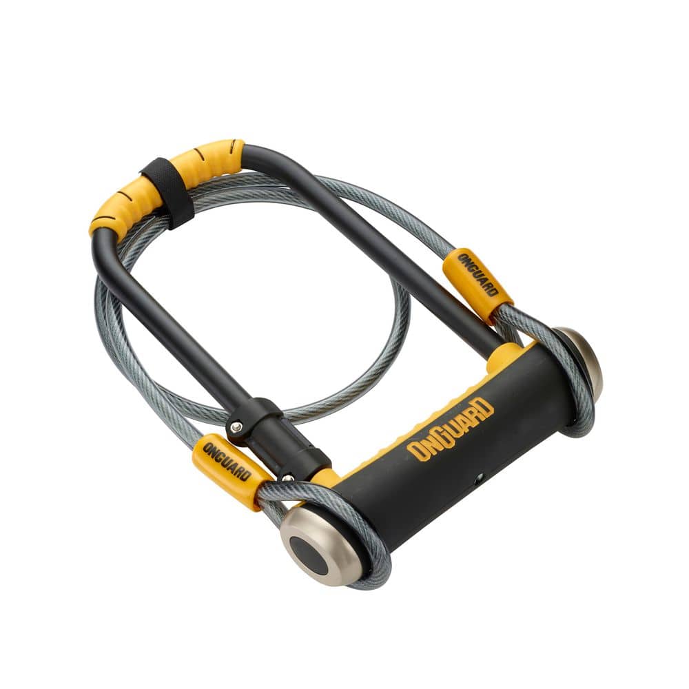 ONGUARD Pitbull STD U-Lock DT (4.53 in. x 9.06 in.) with 4 ft. Cinch Loop Cable (3)