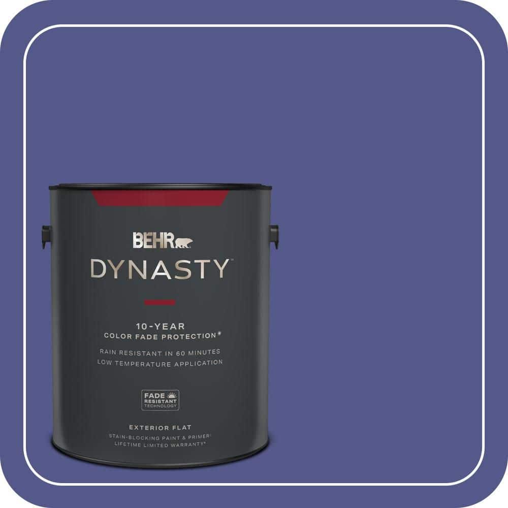 BEHR DYNASTY 1 gal. #620B-7 Wild Elderberry Flat Exterior Stain-Blocking Paint & Primer