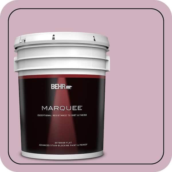 BEHR MARQUEE 5 gal. #S120-3 Candlelight Dinner Flat Exterior Paint & Primer (2)