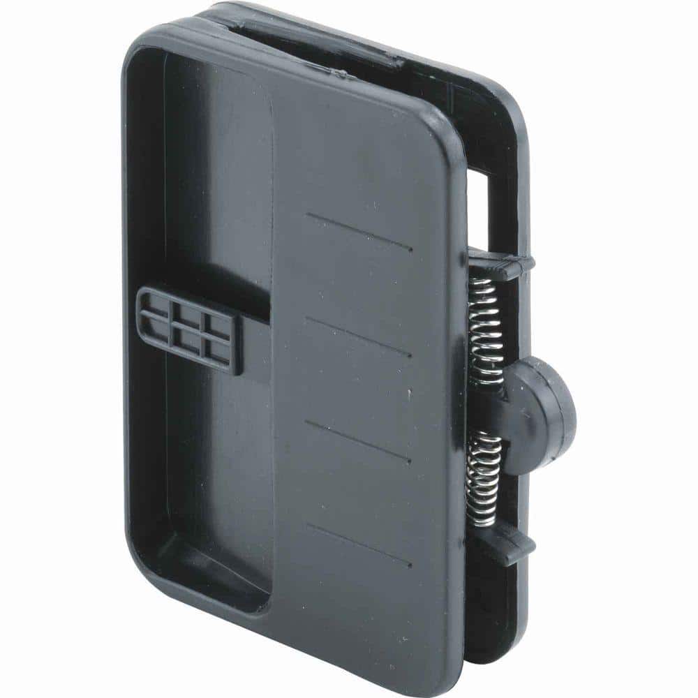 Prime-Line Sliding screen door handle and internal latch, black plastic (1-set) (1)