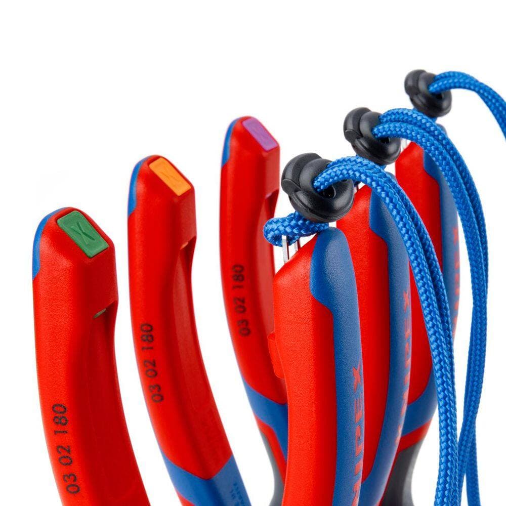 KNIPEX 5-3/4 in. Needle Nose Combination Pliers with Dual-Component Comfort Grips (3)