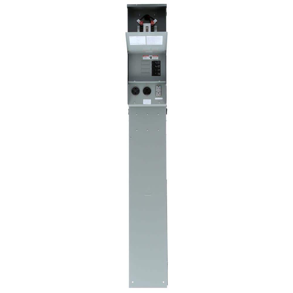 Talon Temporary Power Outlet Panel with 20, 30, 50 Amp Receptacles Ring Type Meter Socket