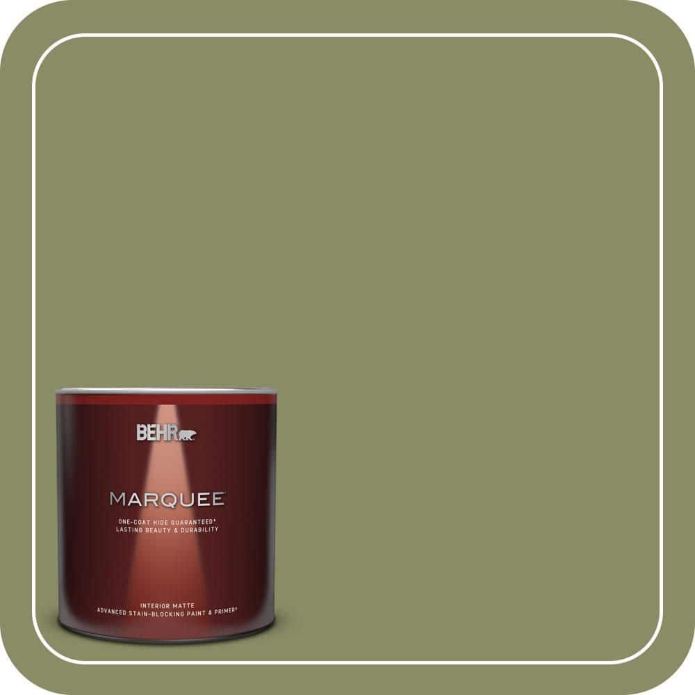 BEHR MARQUEE 1 Qt. #S360-5 Yogi One-Coat Hide Matte Interior Paint & Primer