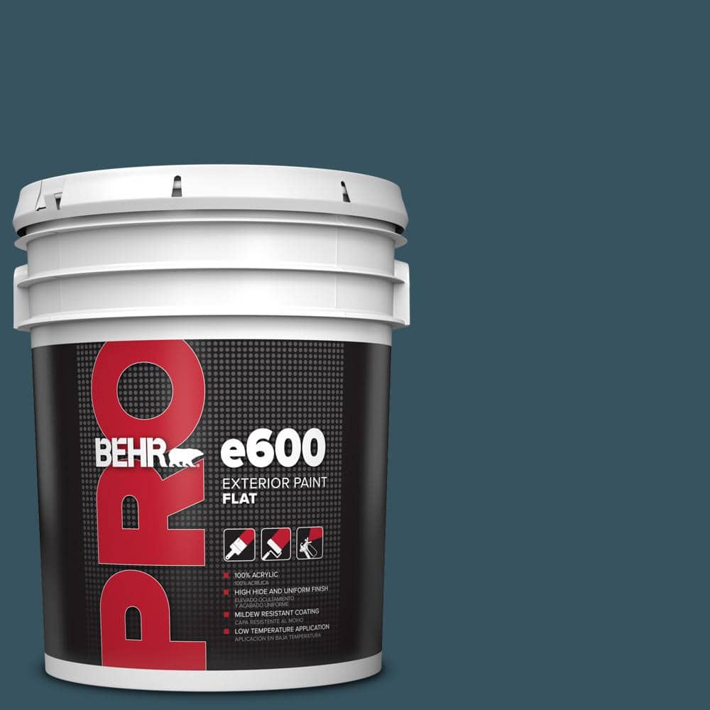 BEHR PRO 5 gal. #MQ5-24 Opera Glasses Flat Exterior Paint