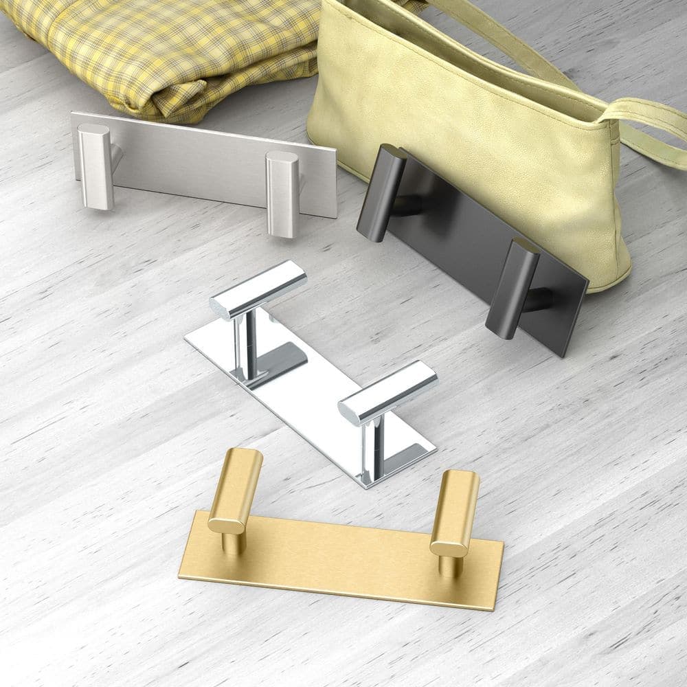 Gatco Elevate All Modern Decor Double Robe Hook (2)