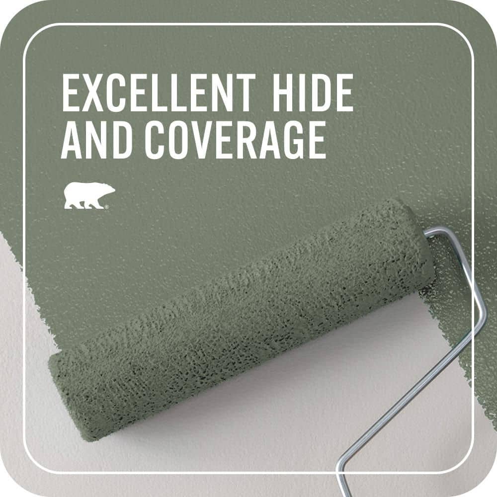 BEHR PREMIUM PLUS #ICC-77 Sage Green Enamel EcoMix Plant-Based & Primer (2)