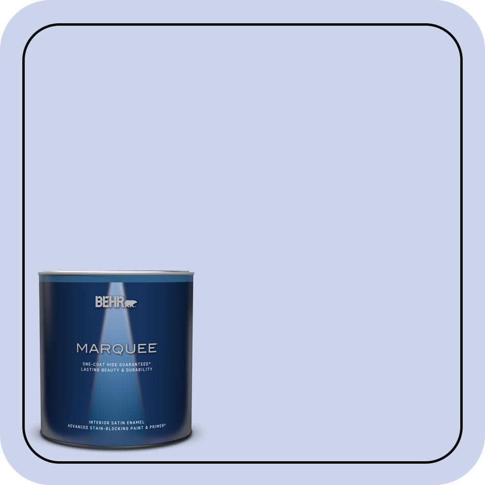 BEHR MARQUEE 1 qt. #P540-2 Garden Fairy Satin Enamel Interior Paint & Primer