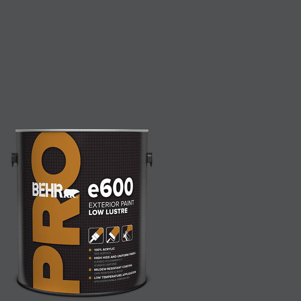 BEHR PRO 1 gal. #PPU26-01 Satin Black Low Luster Exterior Paint