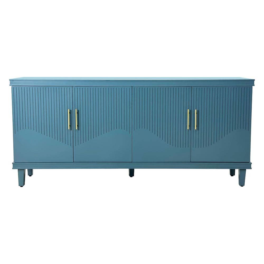 COWLOWN 70.07 in. W 15.75 in. D 32.28 in. H Linen Cabinet with 4-Doors (1)
