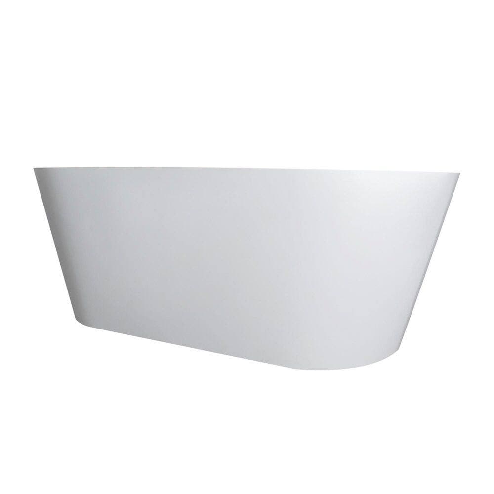 Boosicavelly 63 in. x 29.5 in. Soaking Bathtub with Center Drain in Matte White (2)
