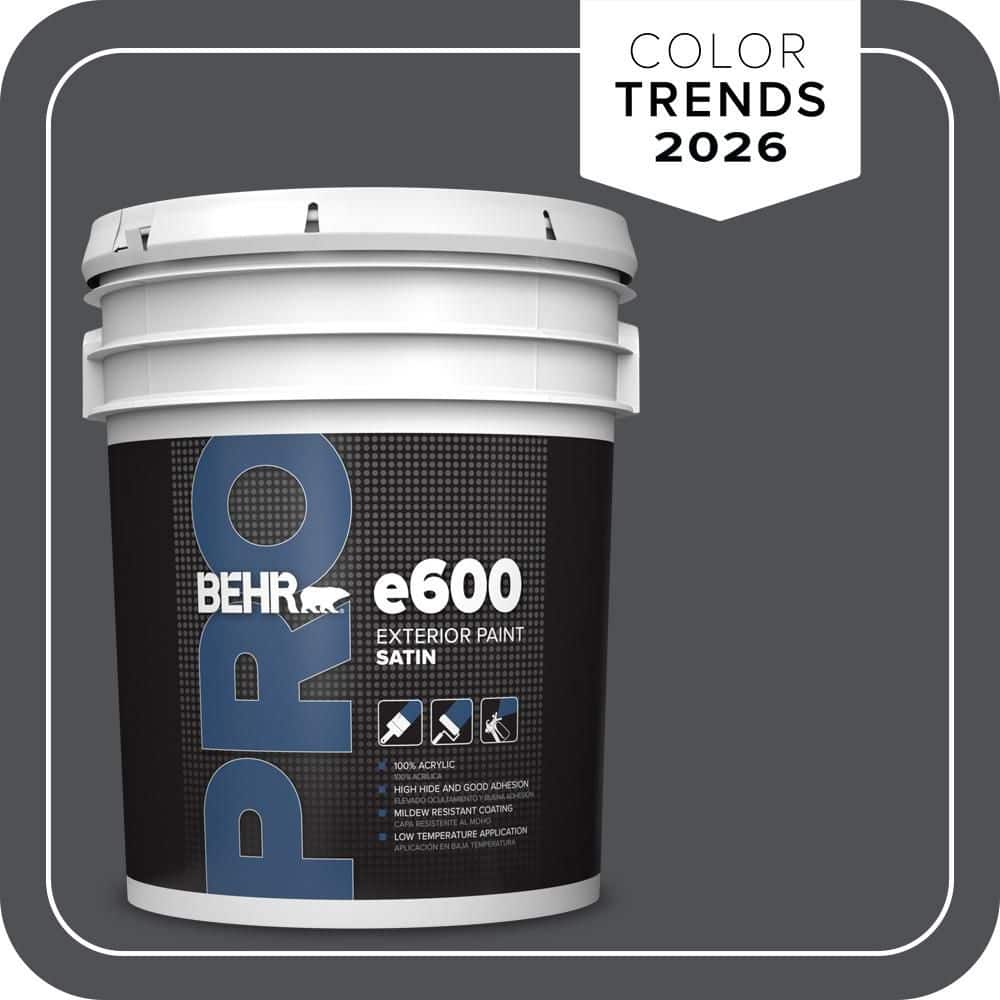 BEHR PRO 5 gal. #PPU18-01 Cracked Pepper Satin Exterior Paint (1)
