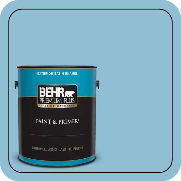 BEHR PREMIUM PLUS #M490-3 Speedboat Enamel Low Odor & Primer (2)