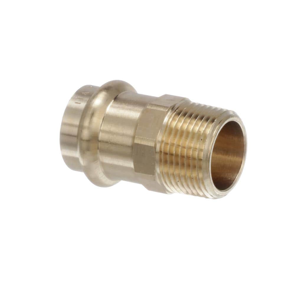 Viega ProPress 1-1/4 in. Press 1-1/4 in. MPT Zero Lead Bronze Adapter