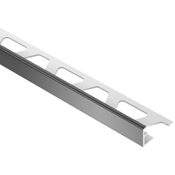 Schluter Jolly-P Black . 375 in. x 98.5 in. PVC L-Angle Tile Edging Trim (2)