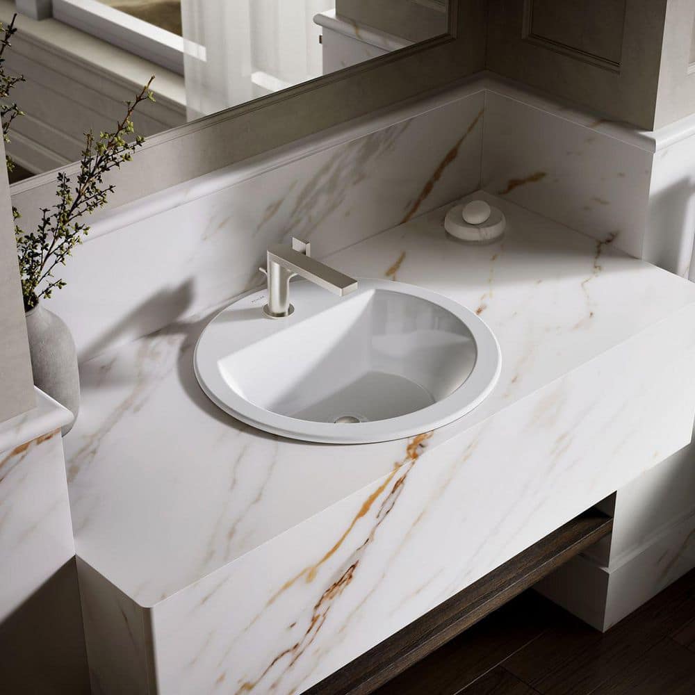 KOHLER Bryant 19 in. 9 in. Drop-In Bathroom Sink Vitreous China (1)