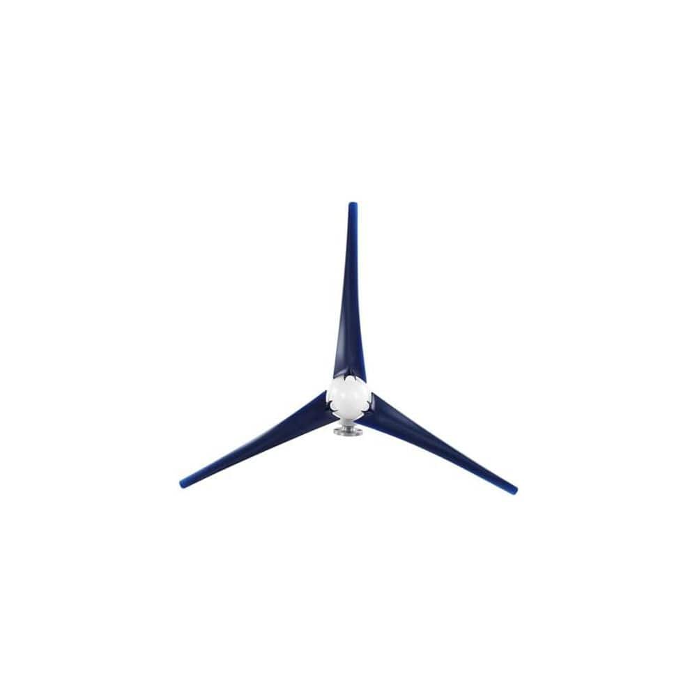 Unbranded 1200W Wind Generator Turbines Kit Blue Small 3 Blades Stable Quiet Marine Home Power Parts Easy Install 12V Aluminum (3)