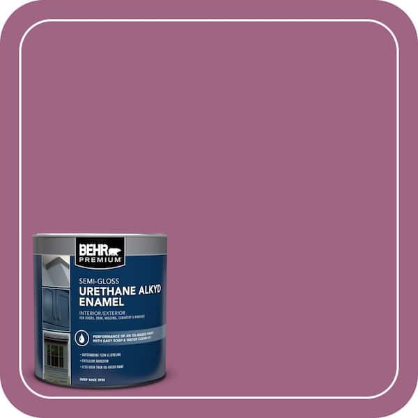 BEHR PREMIUM 1 qt. #M120-6 Love Poem Semi-Gloss Enamel Urethane Alkyd Interior/Exterior Paint (2)