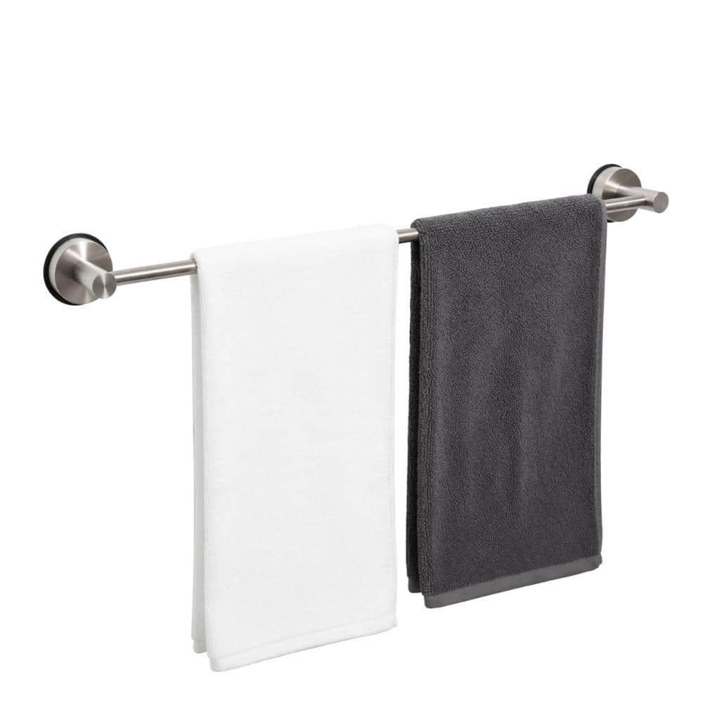 Unbranded Adjustable Retractable Stainless Steel Towel Bar for Bathroom, 17-28 in, Wall Mounted, No Drill, 15 lb (1)