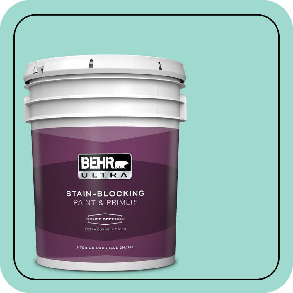 BEHR ULTRA 5 gal. #P440-3 Fish Pond Extra Durable Eggshell Enamel Interior Paint & Primer