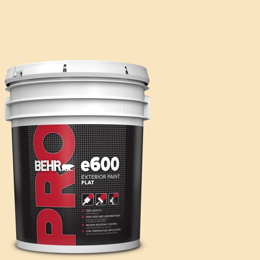 BEHR PRO 5 gal. #HDC-CT-03 Candlewick Flat Paint