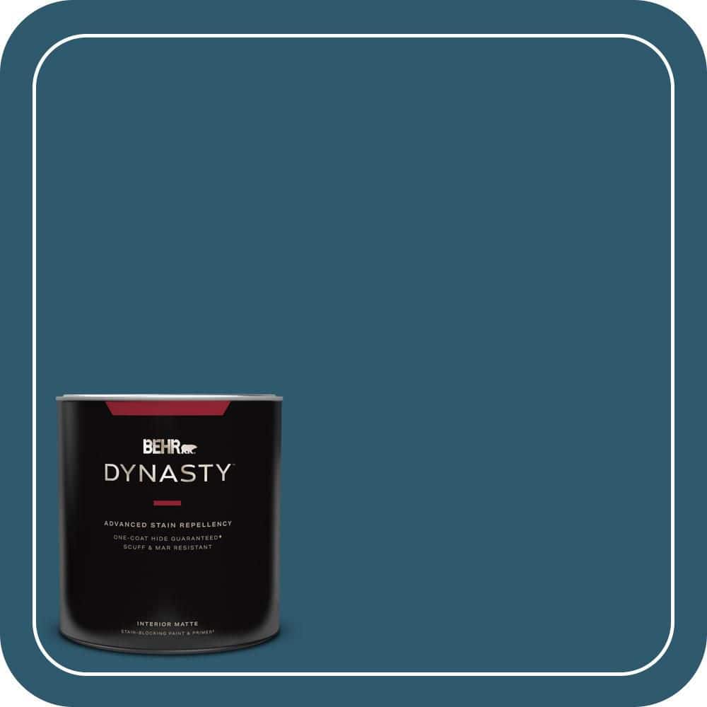 BEHR DYNASTY 1 qt. #S-H-540 Quiet Storm Matte Interior Stain-Blocking Paint & Primer