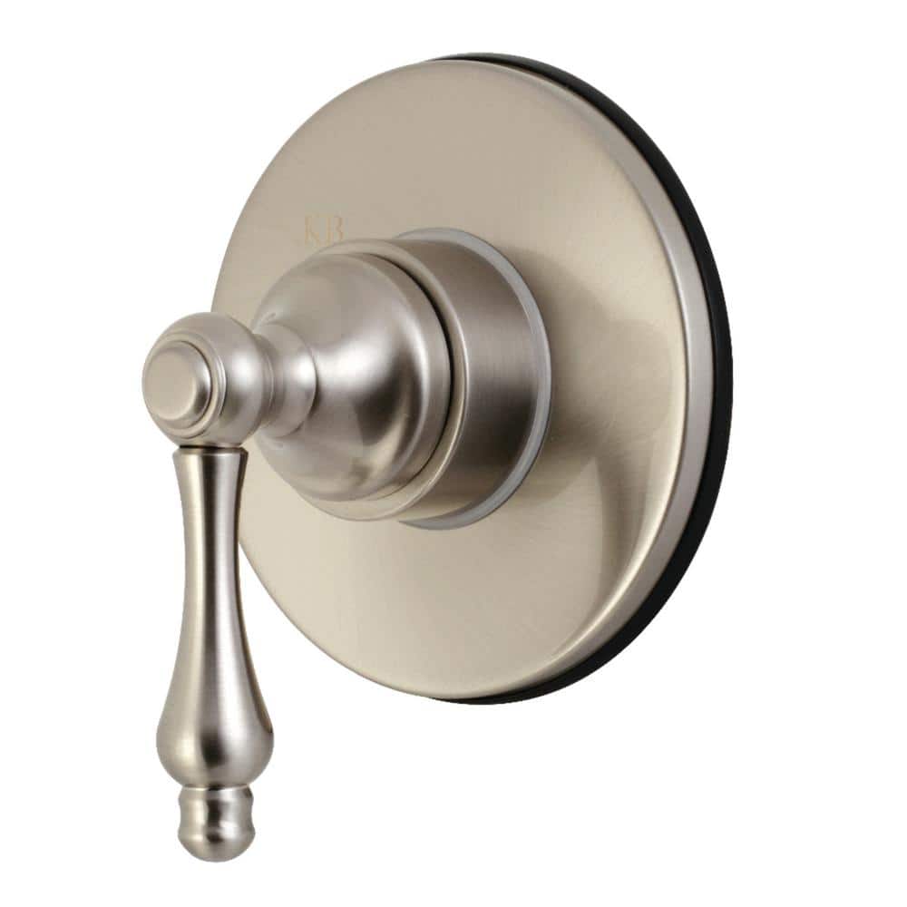 Kingston Brass Single-Handle 1-Hole Wall Mount Three-Way Diverter Valve with Trim Kit in Brushed Nickel (1)