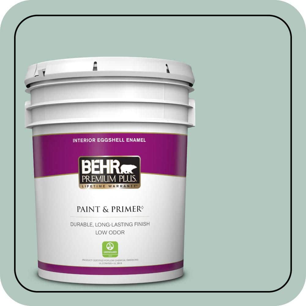 BEHR PREMIUM PLUS 5 gal. #480E-3 Marina Isle Eggshell Enamel Low Odor Interior Paint & Primer
