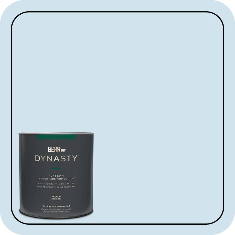 BEHR DYNASTY 1 qt. #M520-1A Soft Cloud Semi-Gloss Exterior Stain-Blocking Paint & Primer