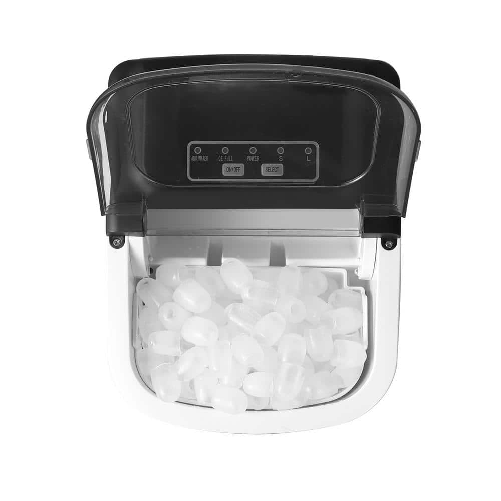 Magic Chef 27 lbs. Bullet Ice Countertop Ice Maker in Stainless Steel (4)