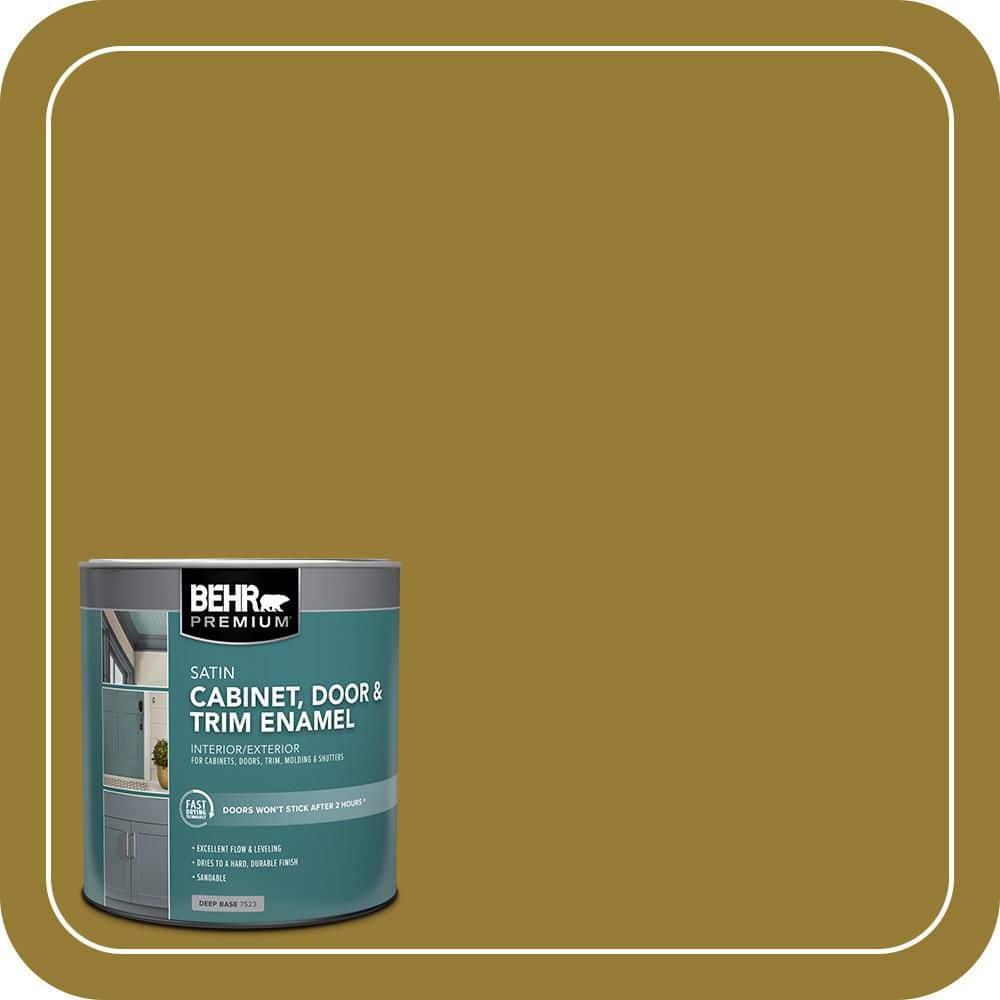 BEHR PREMIUM 1 qt. #M320-7 Thai Curry Satin Enamel Interior/Exterior Cabinet, Door & Trim Paint