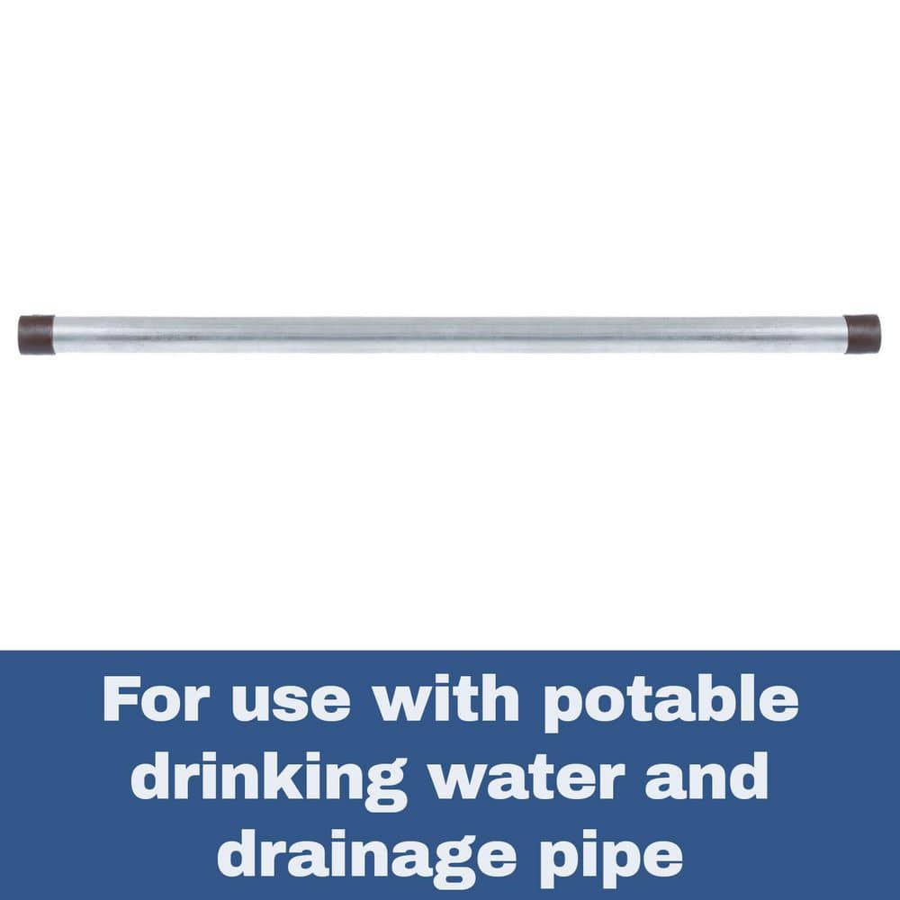 VPC 3/4 in. x 2 ft. Galvanized Steel Schedule 40 Cut Pipe (3)