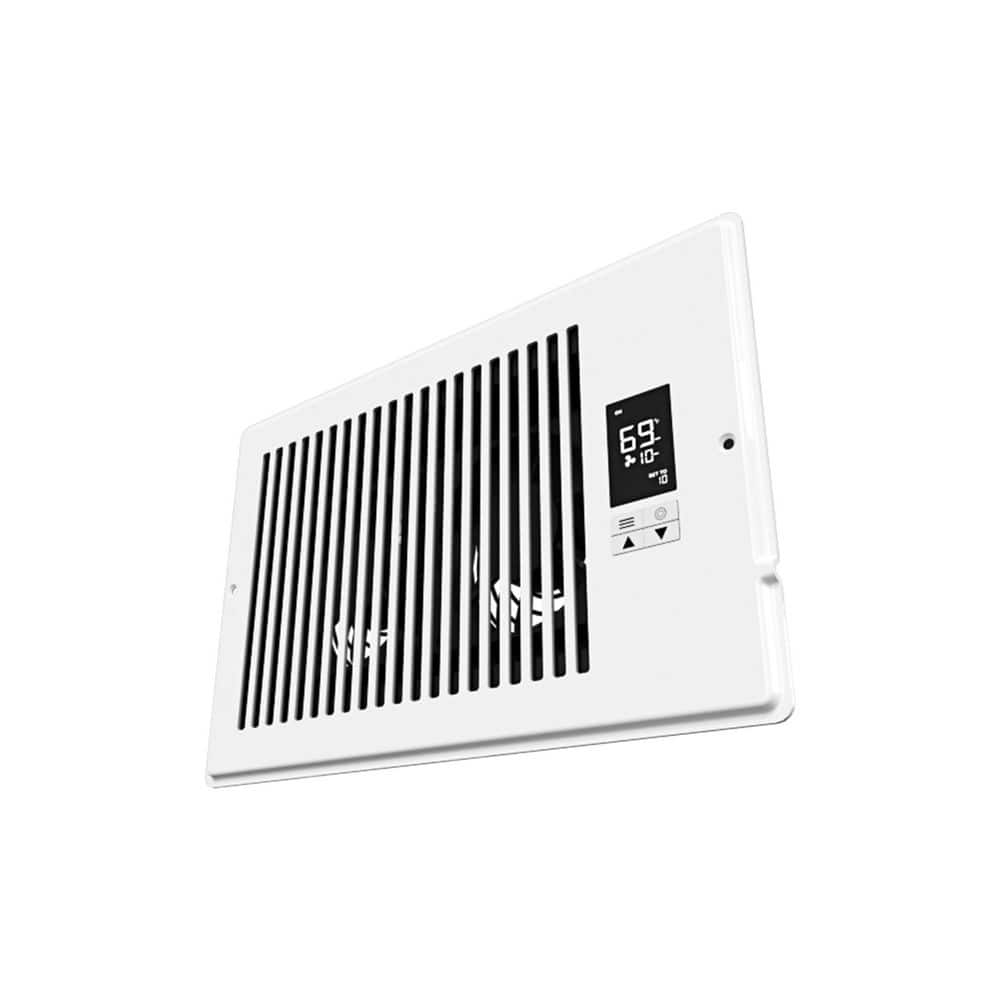QuietCool 162 CFM 6 in. x 10 in. Register Booster Fan with Automatic Thermostat and App Control (2)