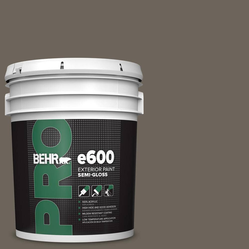 BEHR PRO 5 gal. #N360-6 Patio Stone Semi-Gloss Exterior Paint