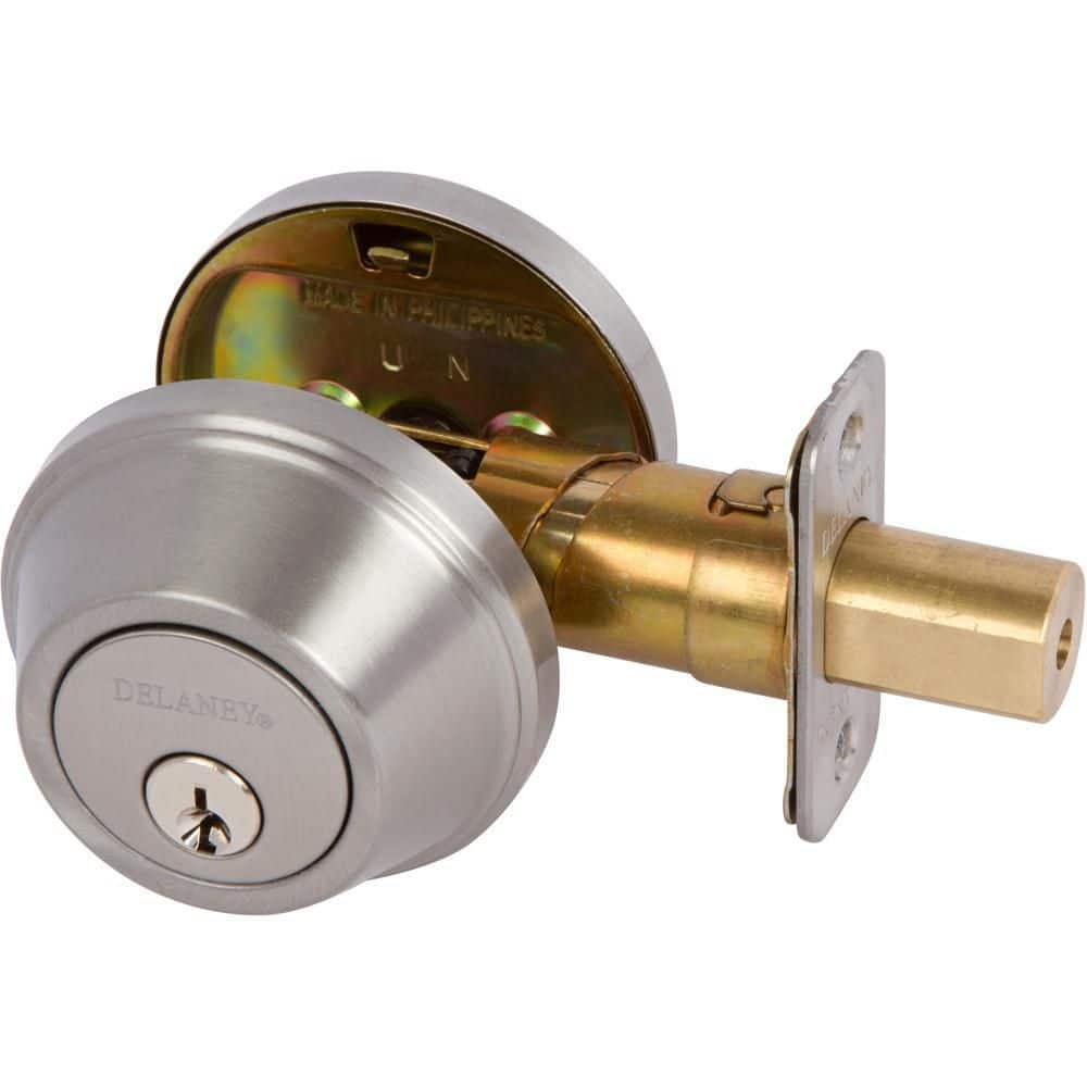 DELANEY HARDWARE Delaney Single Cylinder Deadbolt in Satin Nickel
