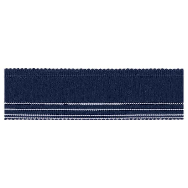 Unbranded Navy 1.5 in. x 30 in. Rug Runner Edge