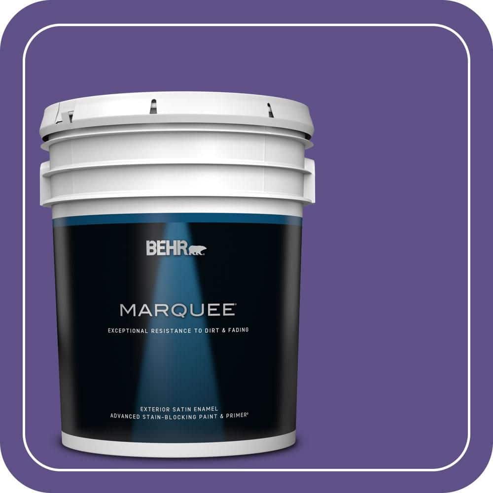 BEHR MARQUEE 5 gal. #P560-7 Kings Court Satin Enamel Exterior Paint & Primer
