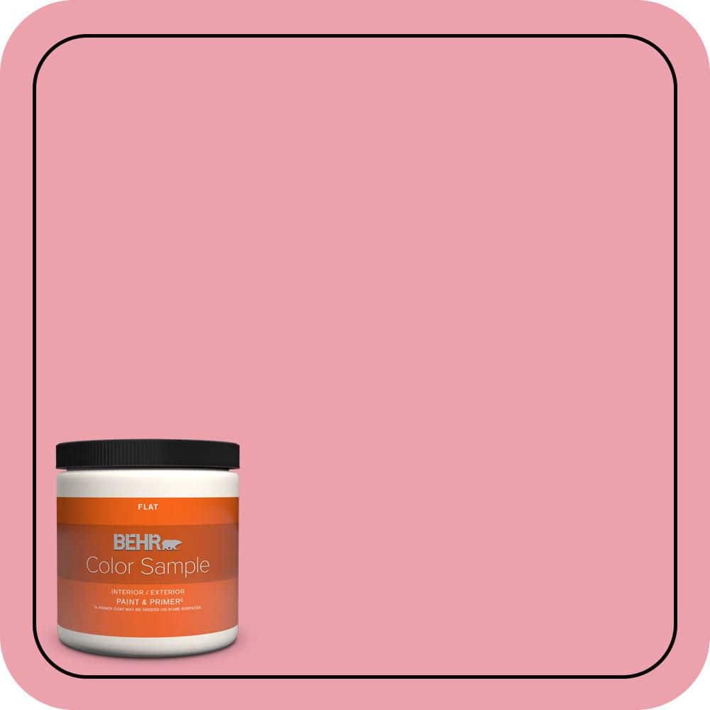 BEHR PREMIUM PLUS 8 oz. #P150-3 Pinque Flat Interior/Exterior Paint & Primer Color Sample