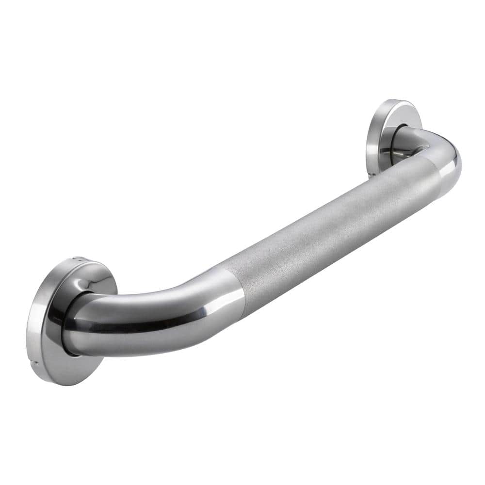 Glacier Bay 18 in. L x 1 1/2 in. ADA Compliant Grab Bar in Polished Stainless Steel (2)
