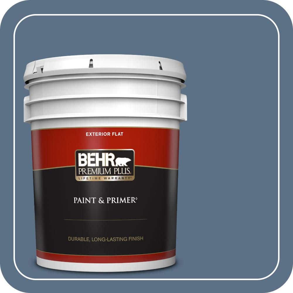 BEHR PREMIUM PLUS #S520-6 Layers of Ocean Flat & Primer (1)