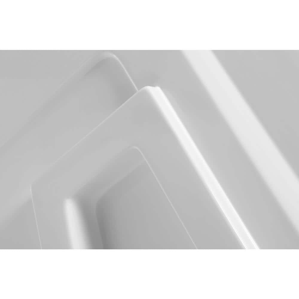 ANZZI Sharman 36 in. x 36 in. x 74 in. 2-Piece DIY Friendly Corner Shower Surround in White (3)