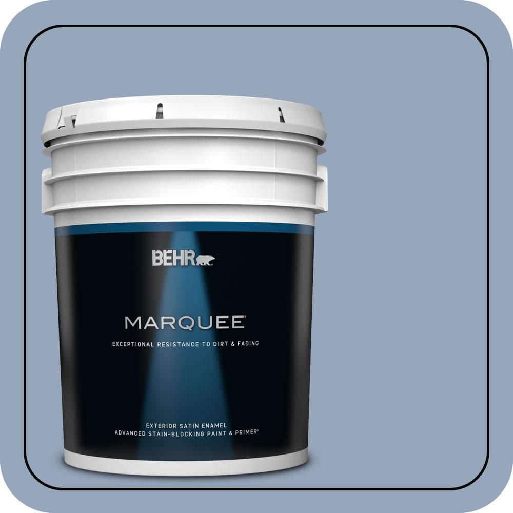 BEHR MARQUEE 5 gal. #590F-4 Cloudberry Satin Enamel Exterior Paint & Primer