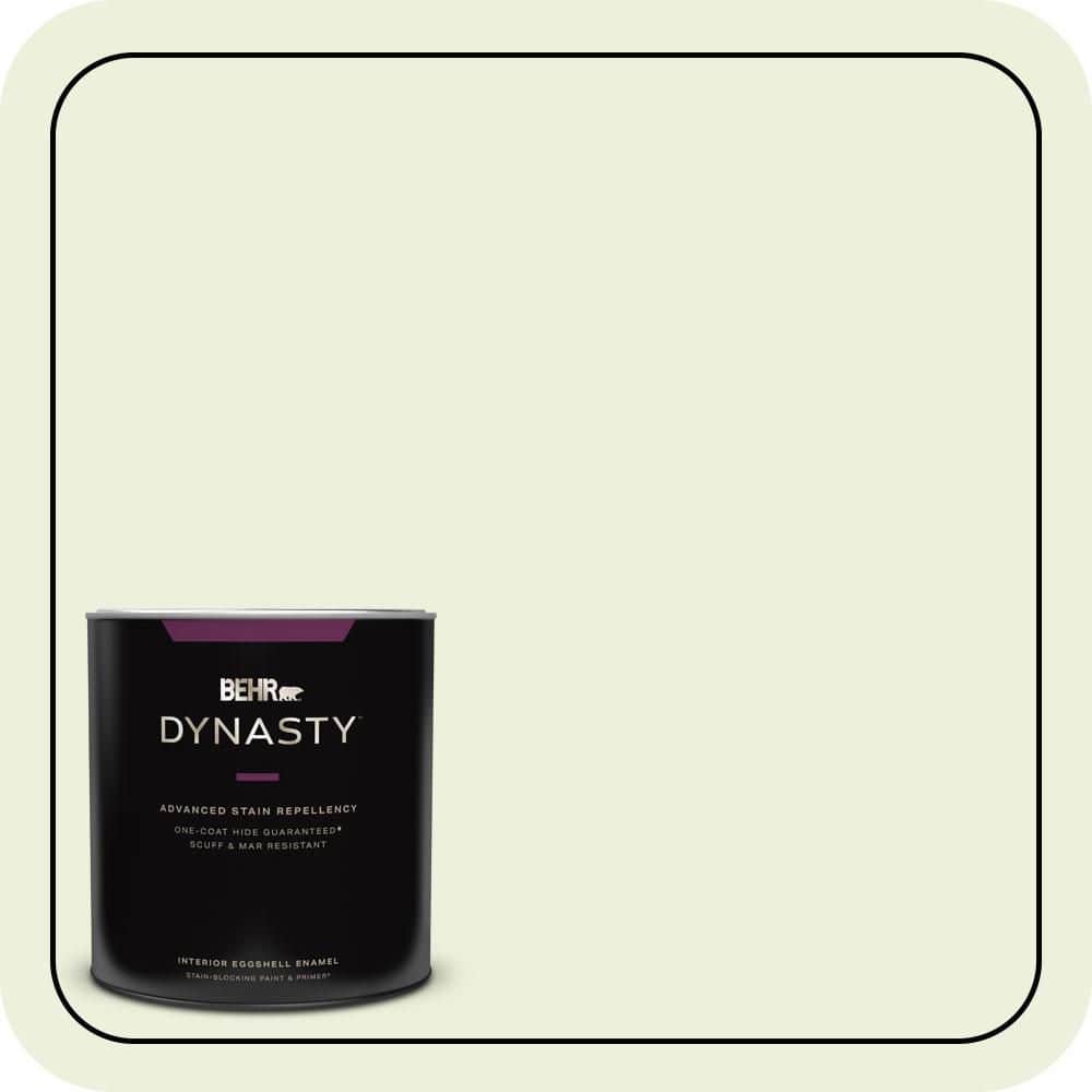 BEHR DYNASTY 1 qt. #P370-1 Moths Wing Eggshell Enamel Interior Stain-Blocking Paint & Primer