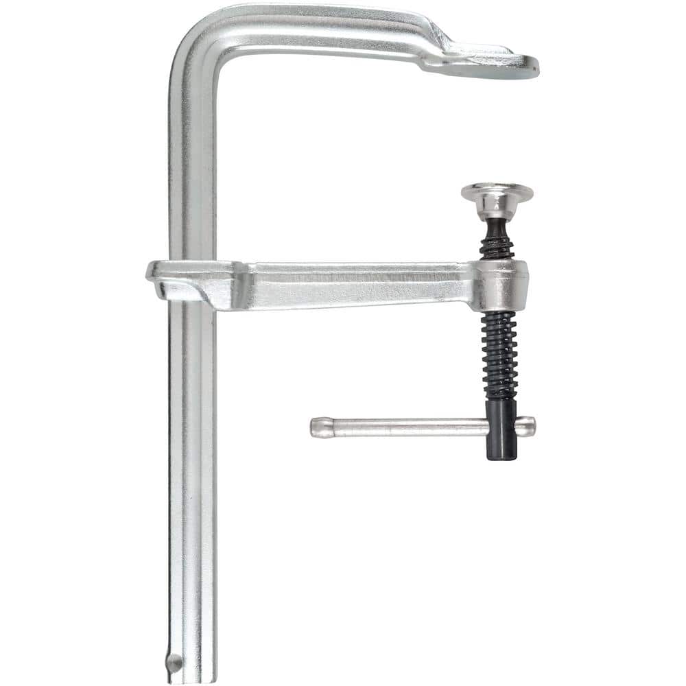 BESSEY classiX Welding and Steel Fabrication 8 in. Capacity All Steel F-Clamp with Standard Pad 4 in. Throat Depth