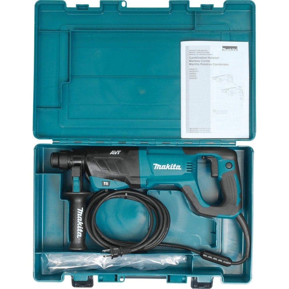 Makita 8 Amp 1 in. Corded SDS-Plus Concrete/Masonry AVT (Anti-Vibration Technology) Rotary Hammer Drill with Handle Hard Case (2)