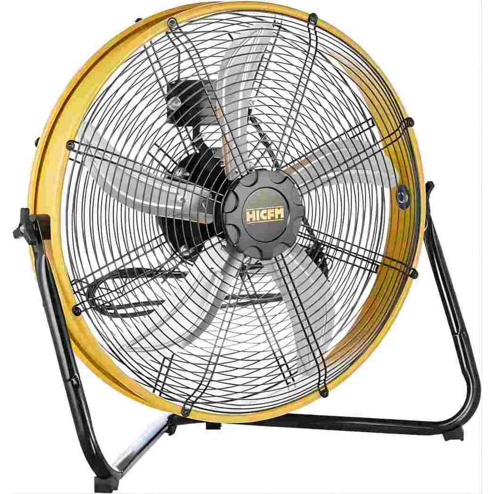 Deeshe 6300 CFM 20 in. heavy-duty Shroud Fan with IP44 Enclosed Powerful 1/4 Motor, High Velocity Air Circulator