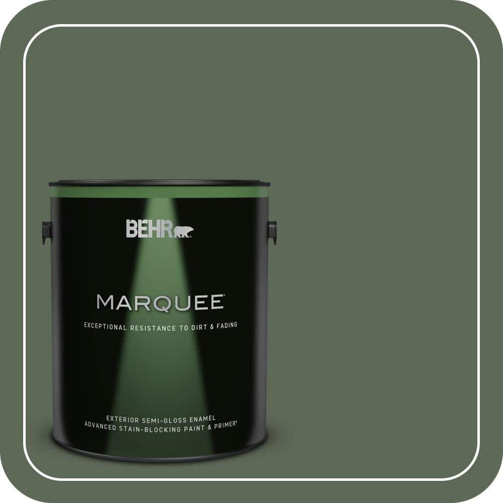 BEHR MARQUEE 1 gal. #MQ6-15 Less Travelled Semi-Gloss Enamel Exterior Paint & Primer