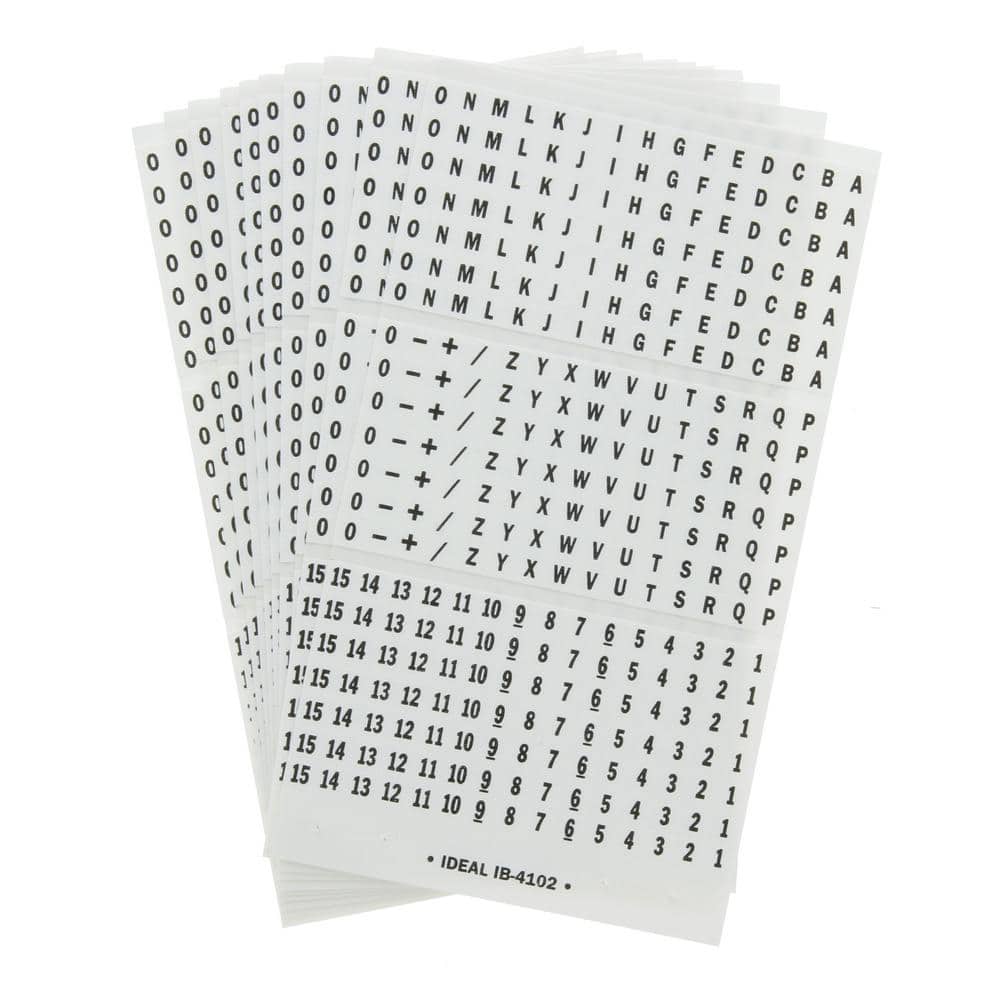 Buchanan Wire Marker Booklet, A-Z, 0-15 Plus (3)