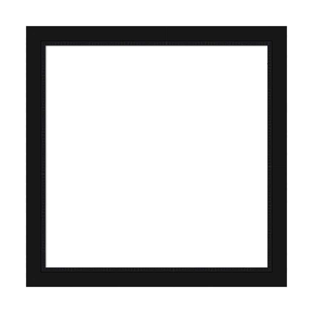 Amanti Art Mirror Makeover Avon Black 25.25 in. W x 25.25 in. H Bathroom Mirror Frame Border Kit-Fits a 24 x 24 mirror